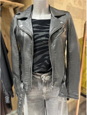 Blouson cuir Pantere